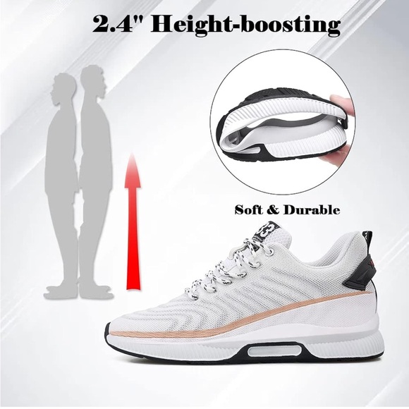 Recyphi Invisible Height Increasing Lightweight Sport Lifting 2.4inch 12/ 433 - Picture 4 of 6